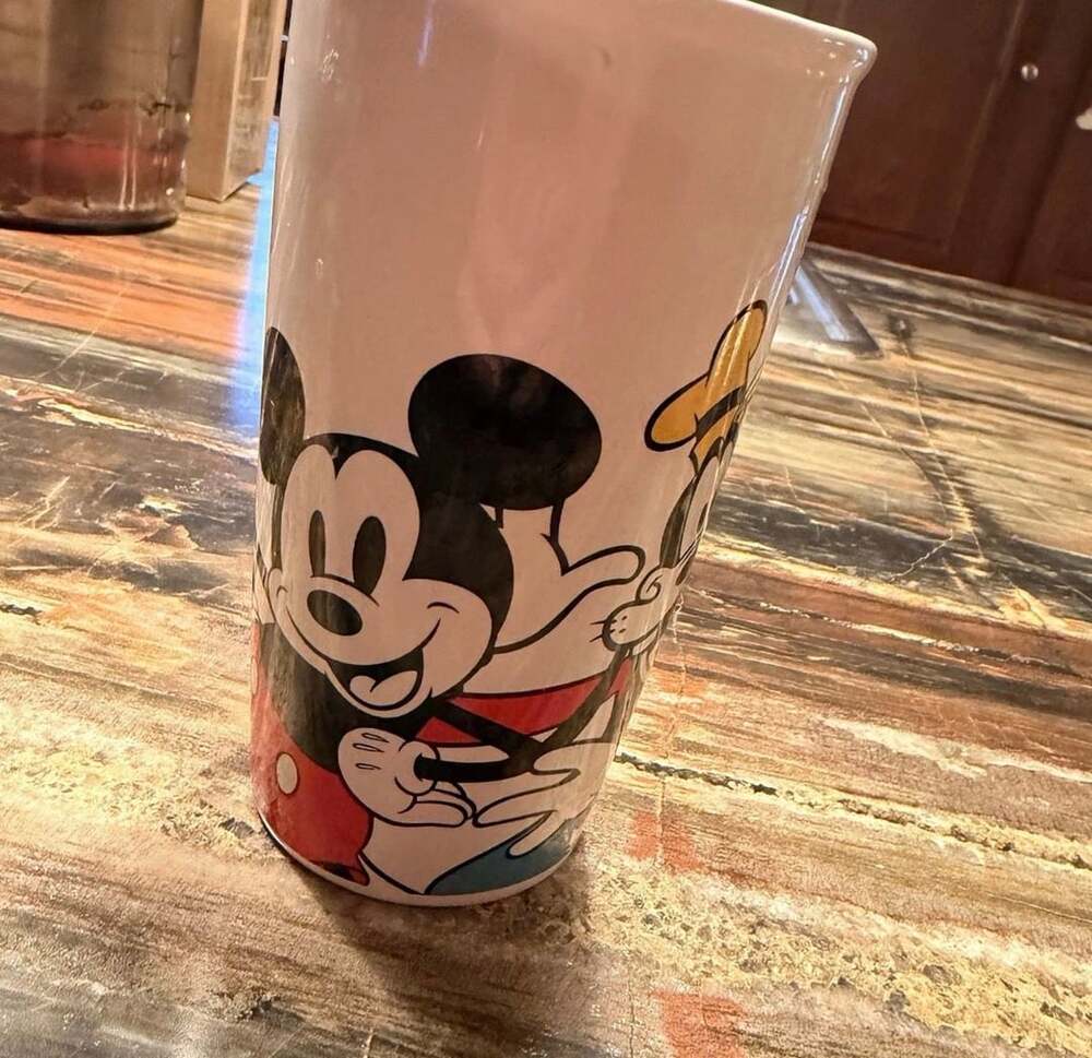 Disney Mickey Mouse And Friends Ceramic Coffee Tumbler Cup